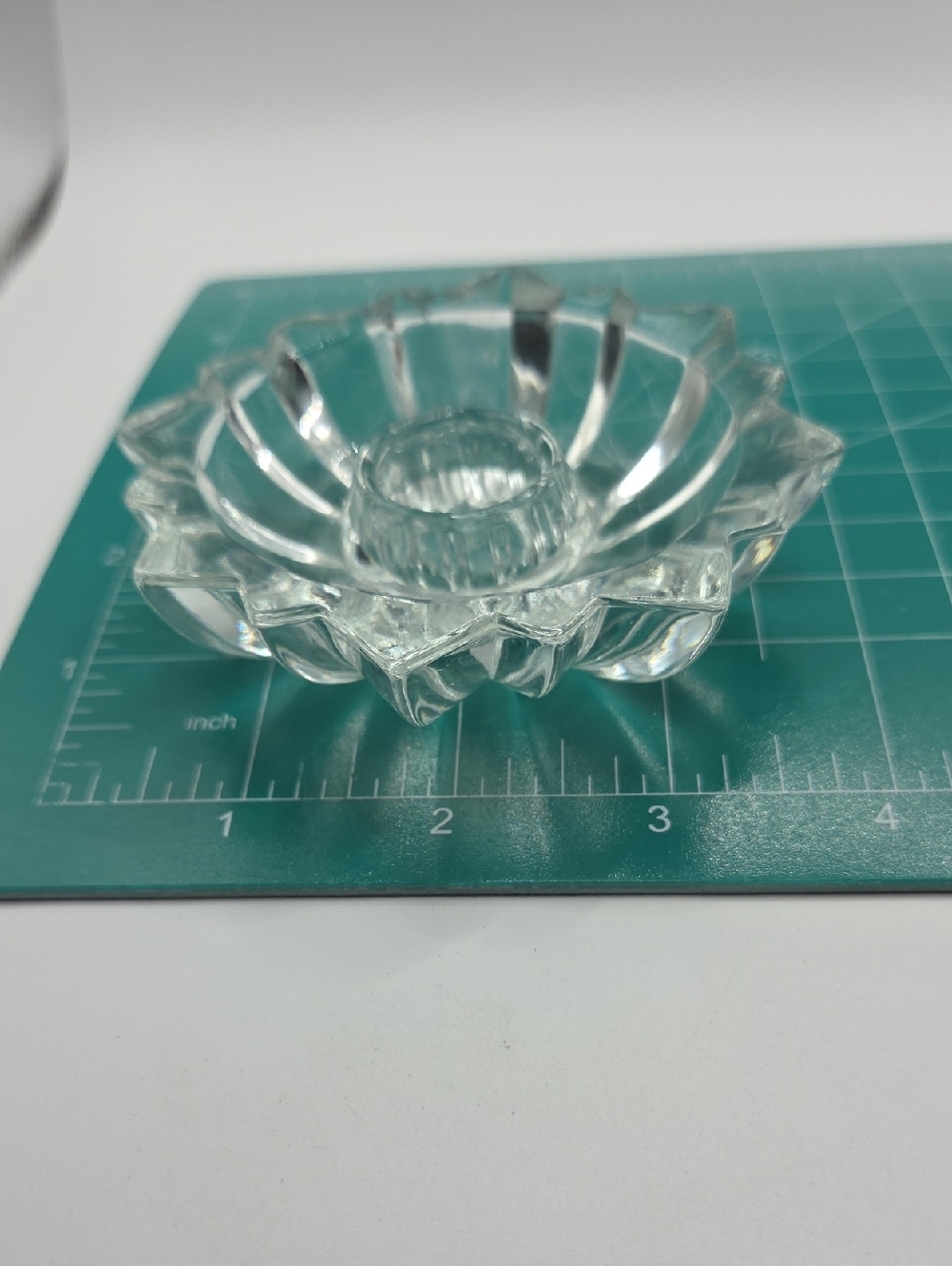 Cut Glass Vintage Candle Holder - Picture 5 of 5